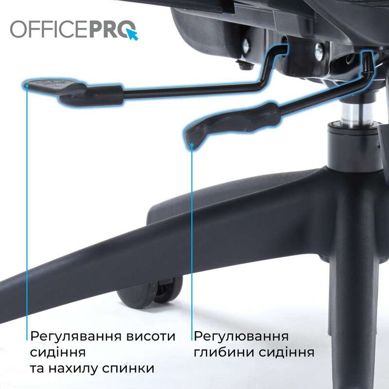 Кресло офисное Officepro Skyline OC580-B-B-B Black