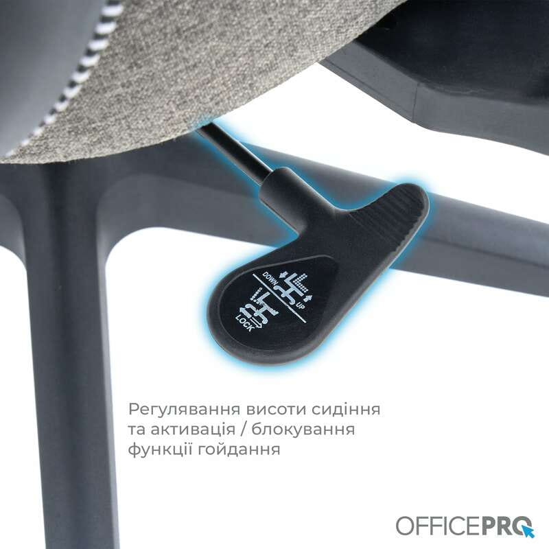 Крісло офісне Officepro Wave OC599-B-DG-DG Black/Dark Gray