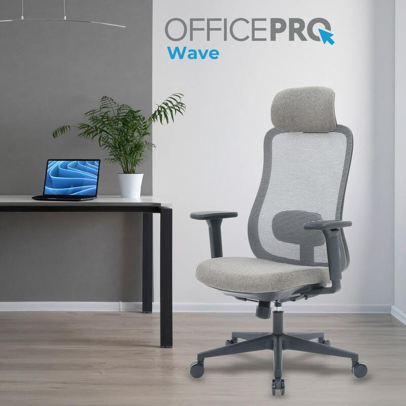 Крісло офісне Officepro Wave OC599-B-DG-DG Black/Dark Gray
