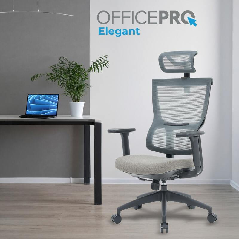 Кресло офисное OfficePro Elegant OC600-B-DG-DG Black/Dark Gray