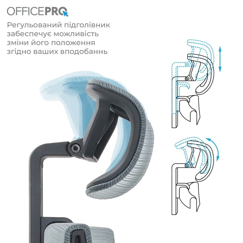 Кресло офисное OfficePro Elegant OC600-B-DG-DG Black/Dark Gray