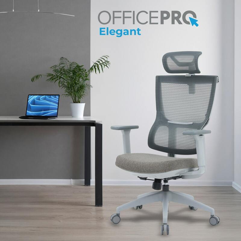 Кресло офисное OfficePro Elegant OC600-G-DG-DG Gray/Dark Gray