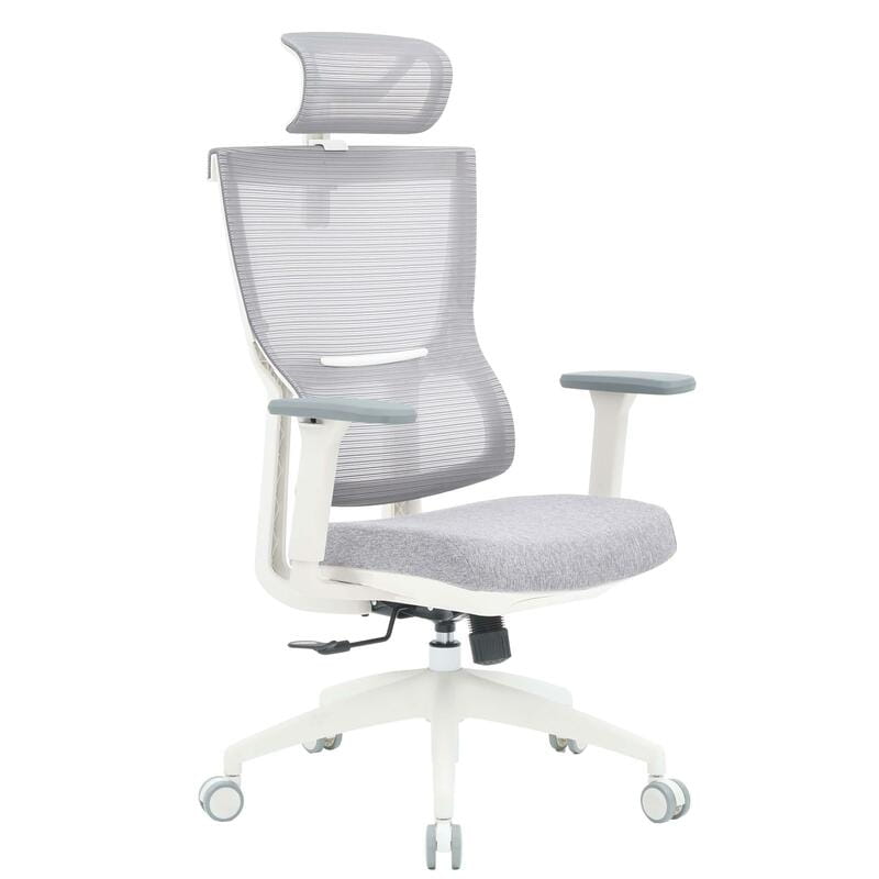 Кресло офисное OfficePro Elegant OC600-W-LG-LG White/Light Gray