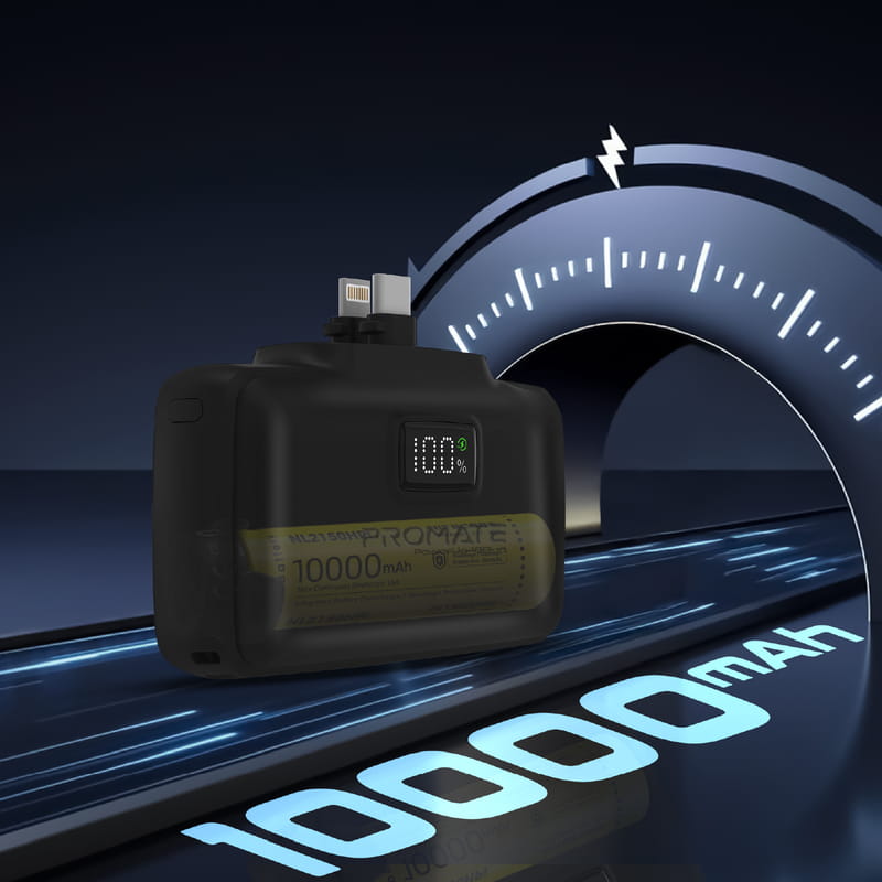 Универсальная мобильная батарея Promate PowerUp-10Duo 10000mAh 20W Black