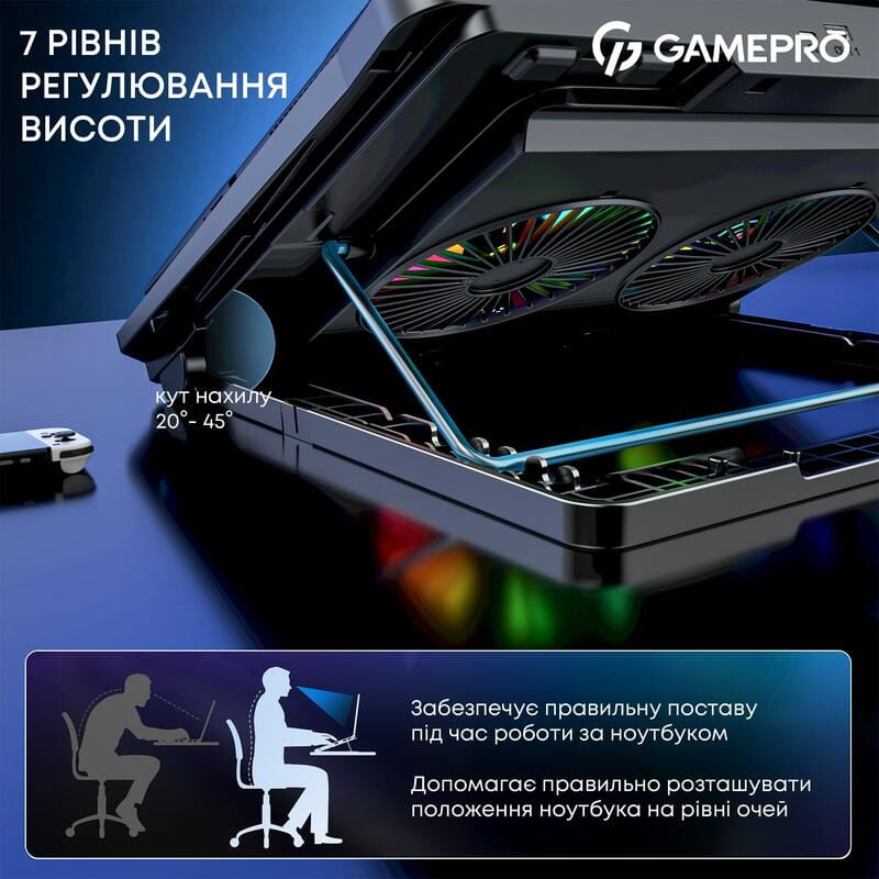 Охлаждающая подставка для ноутбука GamePro CP910