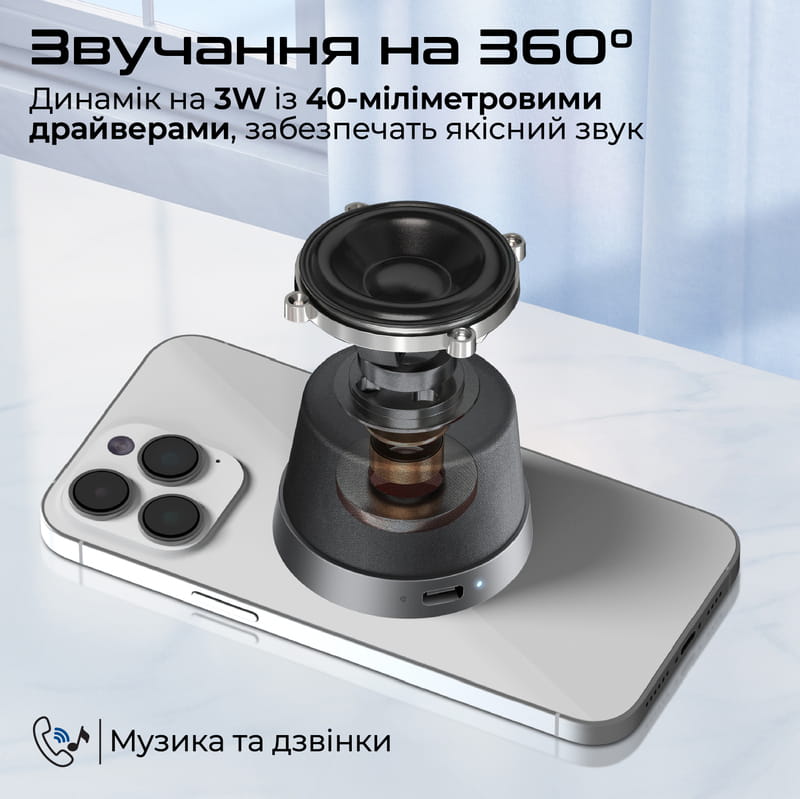 Акустична система Promate Punch 3W Black