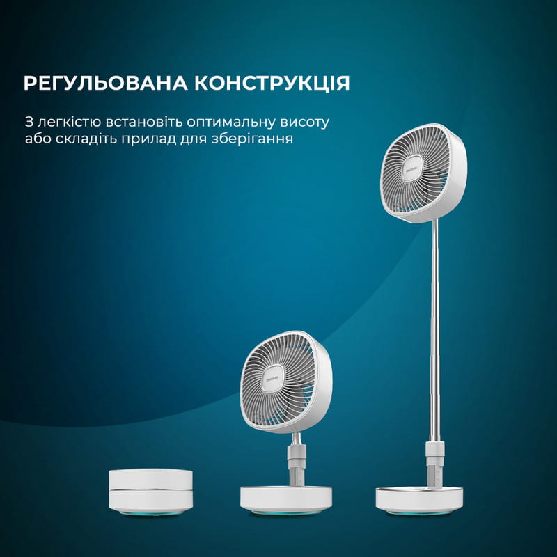 Вентилятор Cecotec Telescopic fan EnergySilence 1000 FoldAir Portable (CCTC-08361)
