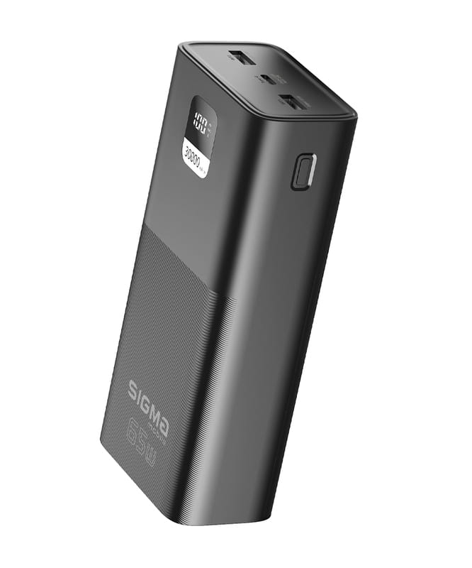 Універсальна мобільна батарея Sigma mobile X-Power SI30A6QLX 30000mAh Black (4827798835111)