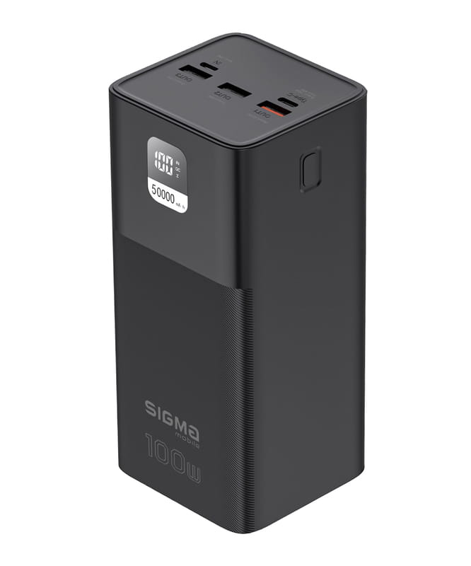 Универсальная мобильная батарея Sigma mobile X-Power SI50A6QLX 50000mAh Black (4827798741313)