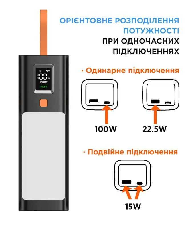 Універсальна мобільна батарея Sigma mobile X-Power SI20A9QLX 20000mAh Black (4827798877814)