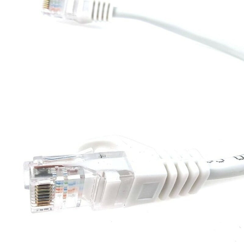 Патч-корд литой EServer UTP, RJ45, Cat.5e, 0,25m, белый (CORD-0.25M-WHITE)