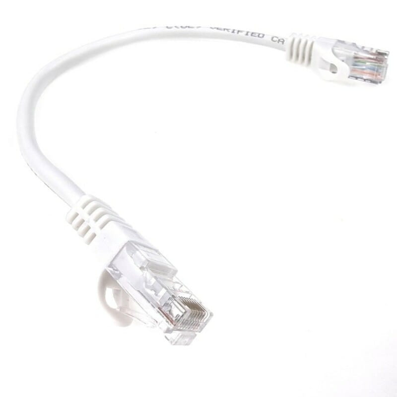 Патч-корд литой EServer UTP, RJ45, Cat.5e, 0,25m, белый (CORD-0.25M-WHITE)
