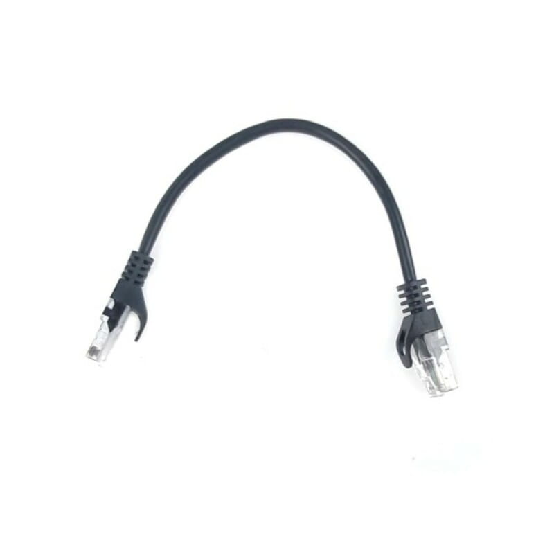 Патч-корд литой EServer UTP, RJ45, Cat.5e, 0,25m, черный (CORD-0.25M-BLACK)