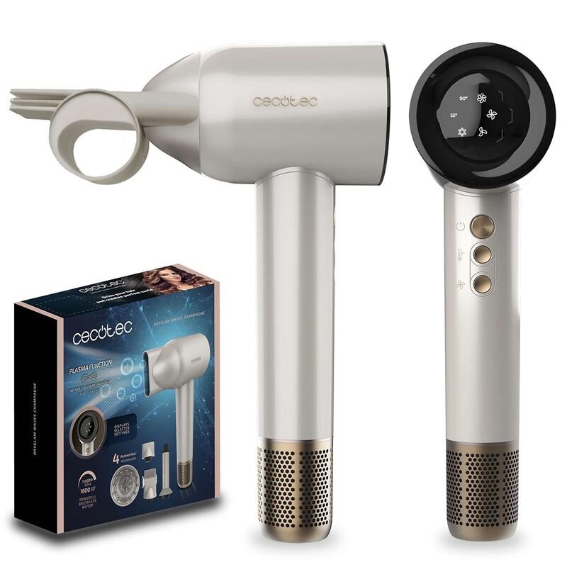 Фен Cecotec DryGlam Waves Champagne 4in1 (A01_EU01_103715)