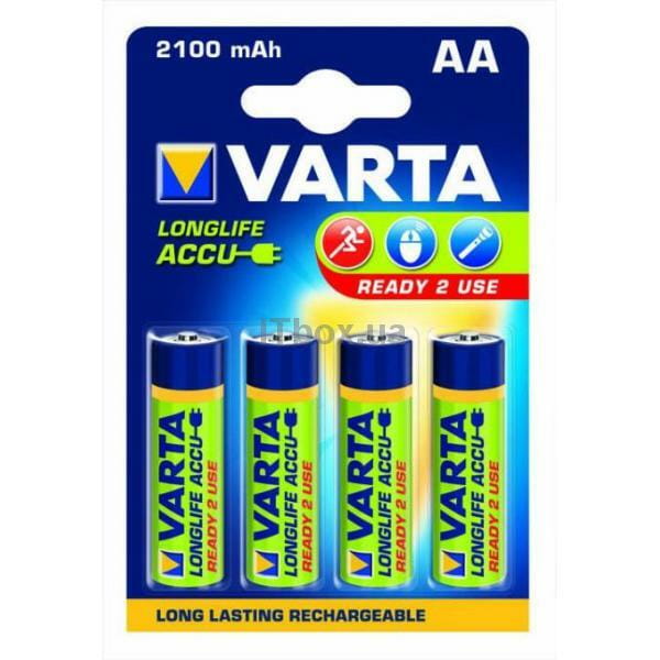 Аккумулятор Varta Rechargeable Accu AA/HR06 NI-MH 2100 mAh BL 4шт