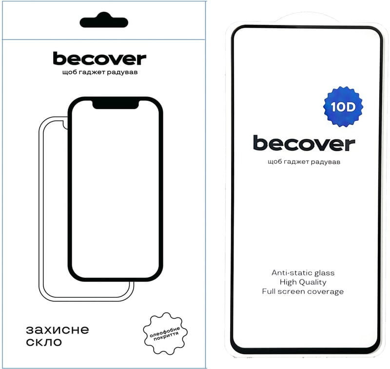Защитное стекло BeCover для Google Pixel 6 10D Black (711866)