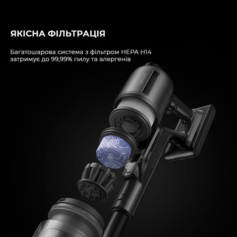 Акумуляторний пилосос Dreame Z40 Station (VZV33A)