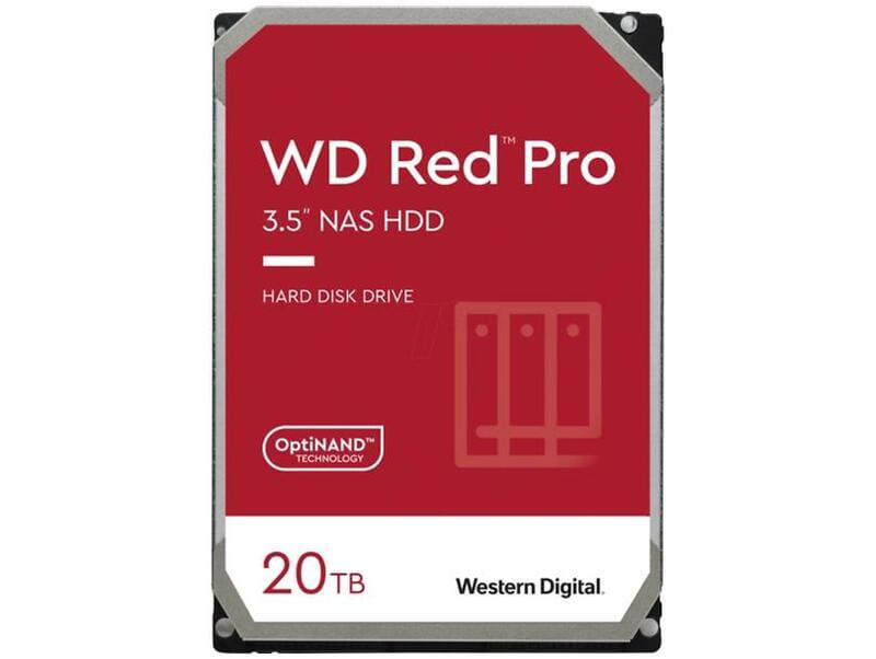 Накопитель HDD SATA 20.0TB WD Red Pro NAS 7200rpm 512MB (WD201KFGX)