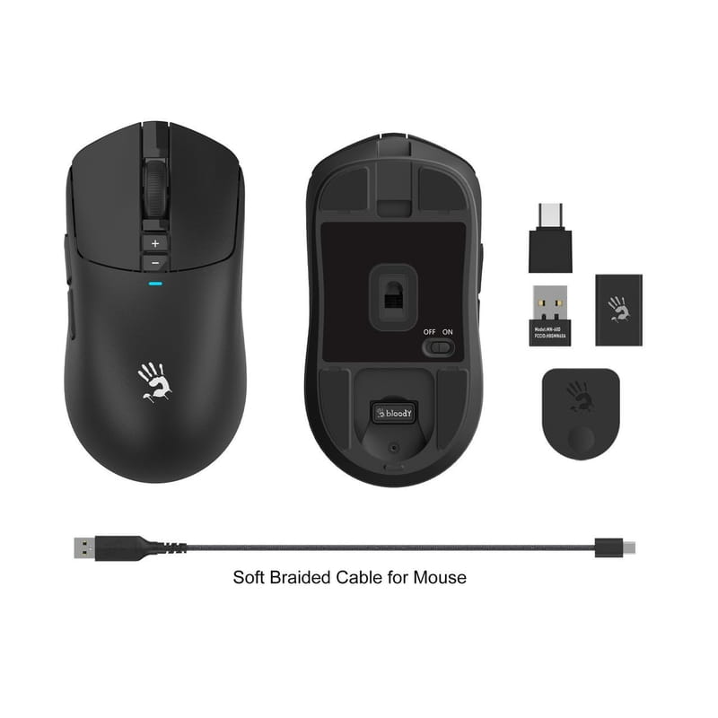 Мышь беспроводная Bloody R72 Pro Black