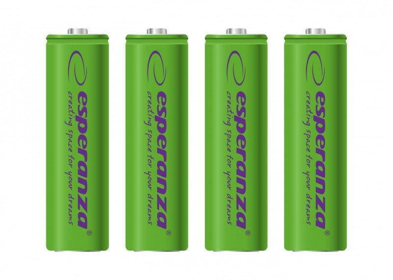 Аккумулятор Esperanza Ni-MH AA/HR06 2000 mAh BL 4шт Green