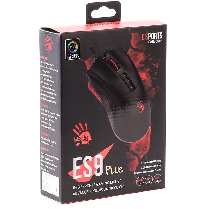 Миша Bloody ES9 Plus Stone Black