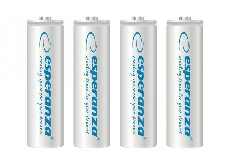 Аккумулятор Esperanza Ni-MH AA/HR06 2000 mAh BL 4шт White