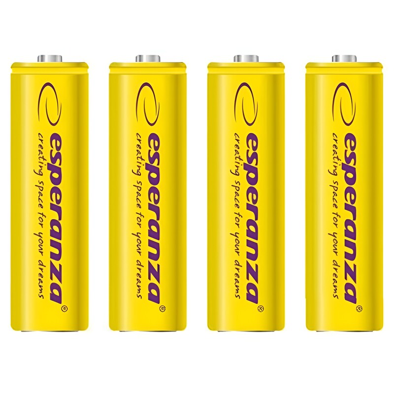 Аккумулятор Esperanza Ni-MH AA/HR06 2000 mAh BL 4шт Yellow