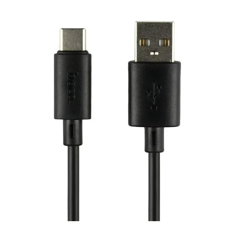 Кабель Hoco X88 Gratified USB Type-C - USB-А (M/M), 1 м, Black (6931474783349)