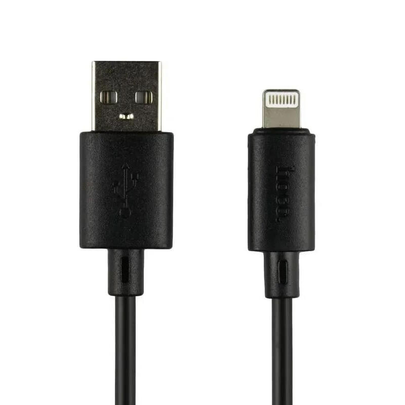 Кабель Hoco X88 Gratified USB - Lightning  (M/M), 1 м, Black (6931474783301)