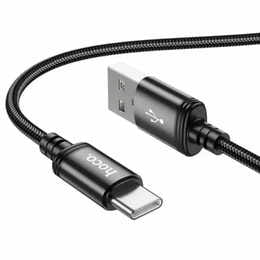 Кабель Hoco X89 Wind USB - USB Type-C (M/M), 1 м, Black (6931474784360)