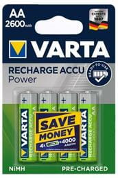 Аккумулятор Varta Rechargeable Accu Endless AA/HR06 Ni-MH 2600 mAh BL 4шт