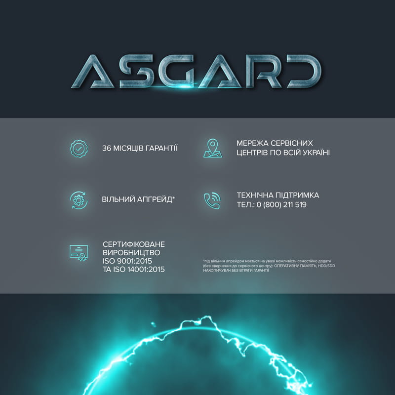 Персональный компьютер ASGARD Eir (I144F.32.S20.96XT.8.5994)