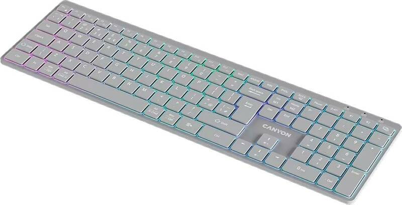 Клавіатура бездротова Canyon HKB-W11 Grey (CNS-HBTK11G)