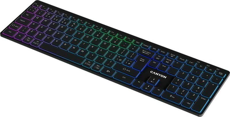 Клавіатура бездротова Canyon HKB-W11 Black (CNS-HBTK11B)