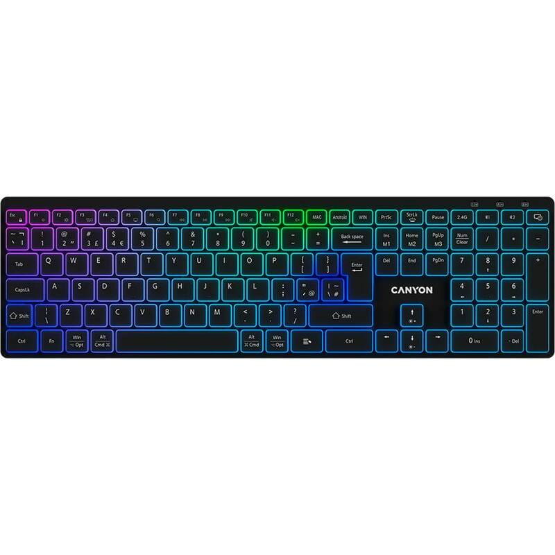 Клавіатура бездротова Canyon HKB-W11 Black (CNS-HBTK11B)
