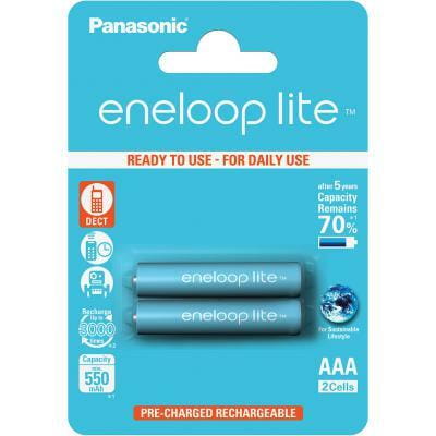 Акумулятори Panasonic Eneloop Lite AAA/HR03 NI-MH 550 mAh BL 2 шт