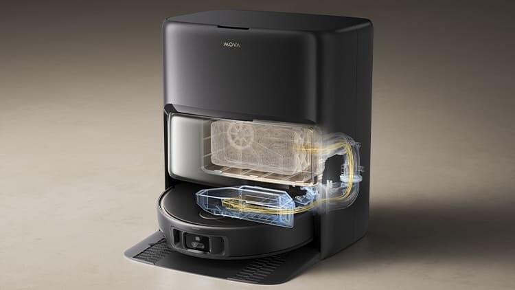 Робот-пилосос Mova V50 Ultra Complete Black (RLV72LE-1-bl)