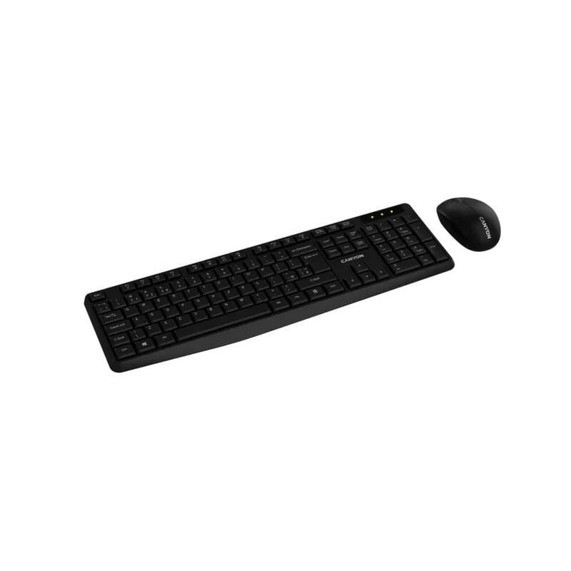 Комплект (клавіатура, миша) бездротовий Canyon SET-W01 Black (CNE-HSETW01)