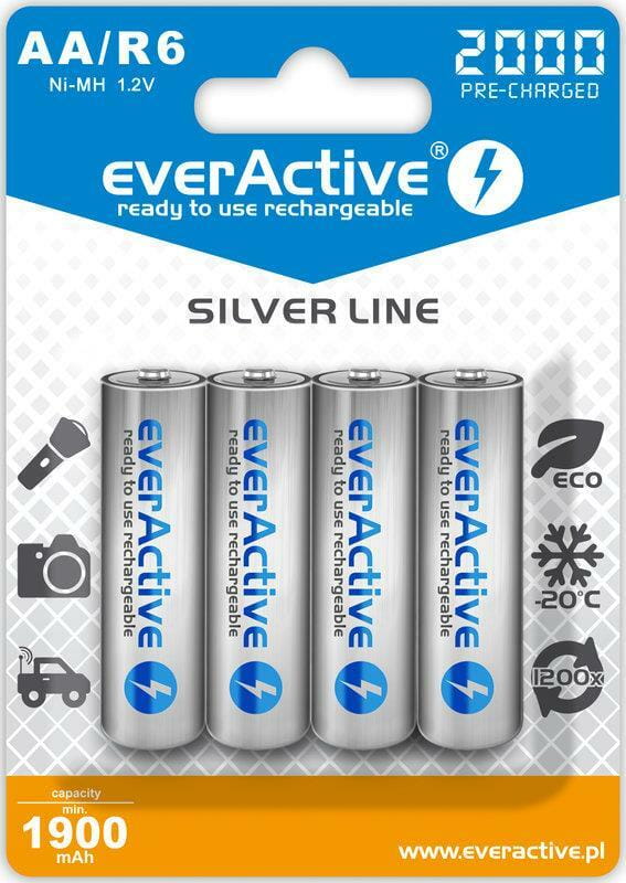Аккумулятор everActive AA/HR06 Ni-MH 2000mAh BL 4шт