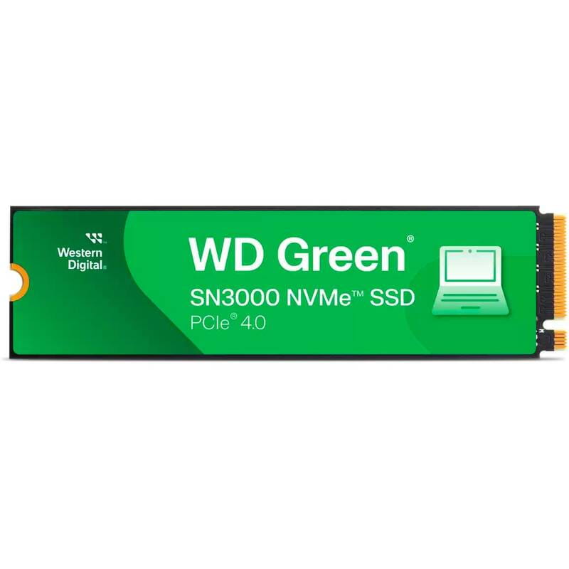 Накопитель SSD 2TB WD Green SN3000 M.2 2280 PCIe 4.0 x4 3D NAND QLC (WDS200T4G0E)
