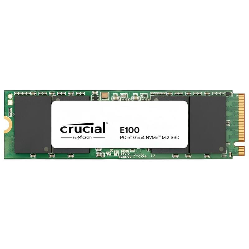 Накопичувач SSD 480GB Crucial E100 M.2 2280 NVMe PCIe 4.0 x4 3D NAND QLC (CT480E100SSD8)