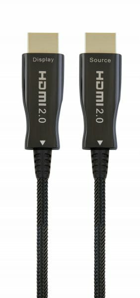 Кабель Cablexpert HDMI - HDMI V 2.0 (M/M), с позолоченными контактами, 15 м, черный (CCBP-HDMI-AOC-15M)