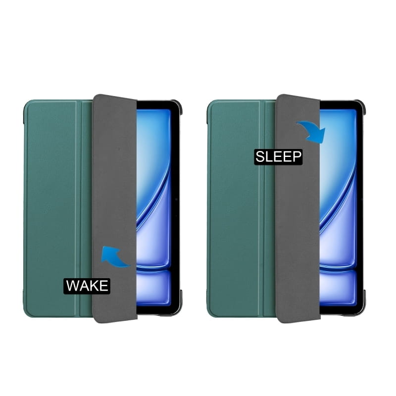 Чeхол-книжка BeCover Smart Case для Apple iPad Air 13" M2/M3 (2024/2025) Dark Green (711613)