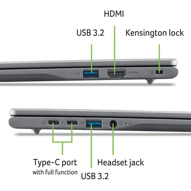 Ноутбук Acer Chromebook Plus CB516-1H (NX.JCNEU.003) Steel Gray