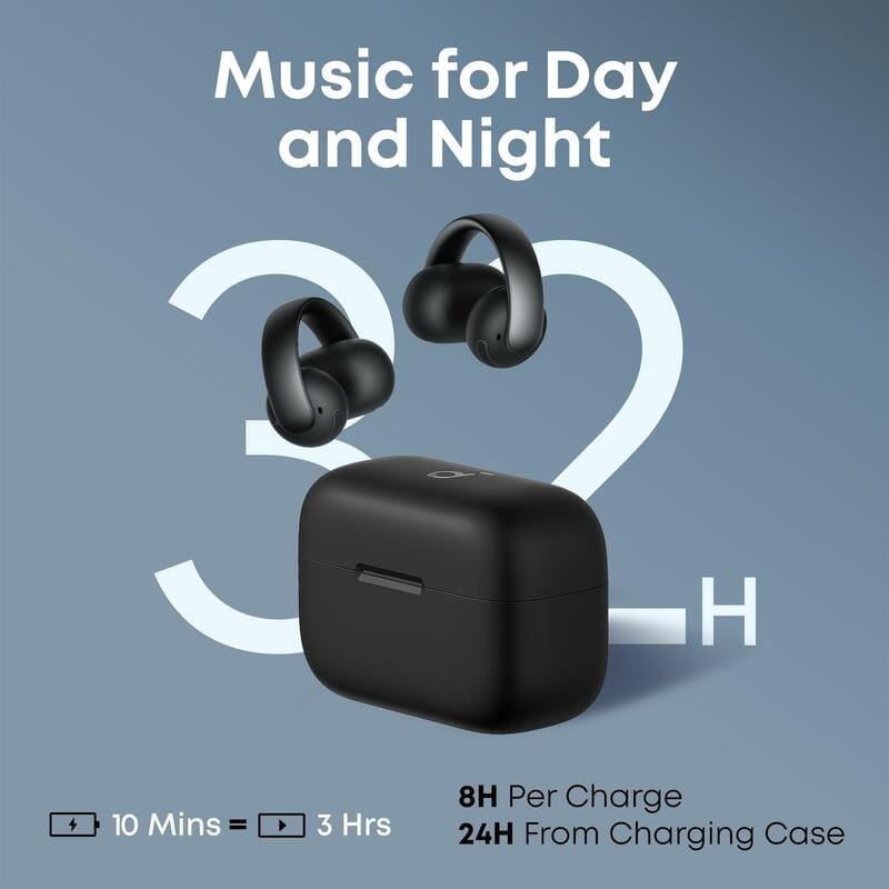 Bluetooth-гарнітура Anker SoundCore AeroClip Black (A3388G11)