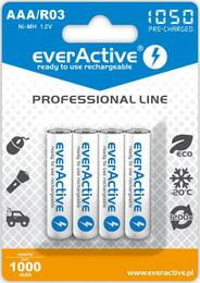 Аккумулятор everActive AAA/HR03 Ni-MH 1050mAh BL 4шт