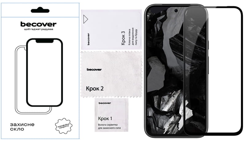 Защитное стекло BeCover для Google Pixel 8a Black (711663)