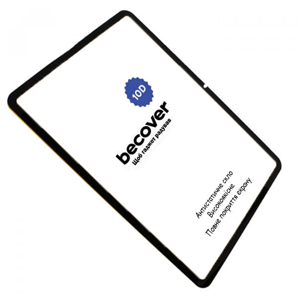 Защитное стекло BeCover 10D для Xiaomi Poco Pad 12.1" Black (711577)