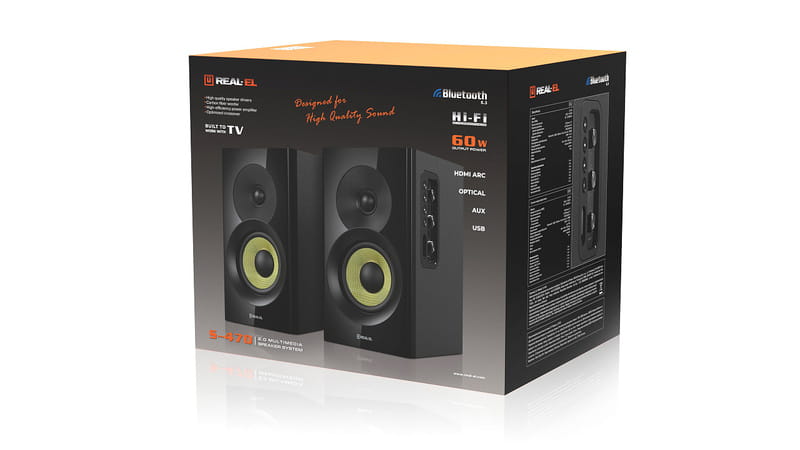 Акустическая система REAL-EL S-470 Black