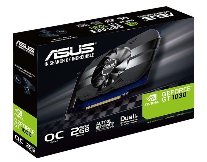 Видеокарта GF GT 1030 2GB GDDR5 Phoenix OC Asus (PH-GT1030-O2G)